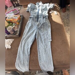 Good American Light Blue Women's Denim Overalls - small/1